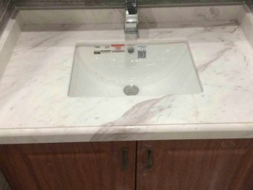 南陽大理石背景墻，吧臺，洗手臺