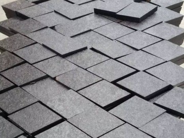 福鼎黑石材菱形小方塊