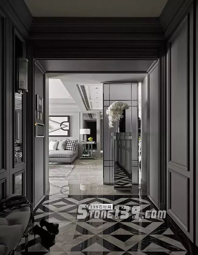 2018年最流行的大理石樓梯、過道、拼花應(yīng)用分享