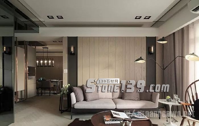 大理石與天然原木碰撞 重塑現代宜人風光家居