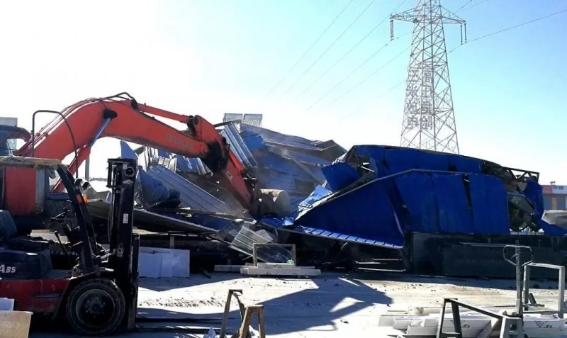 山東青島市城陽區石材加工廠違建全部拆除