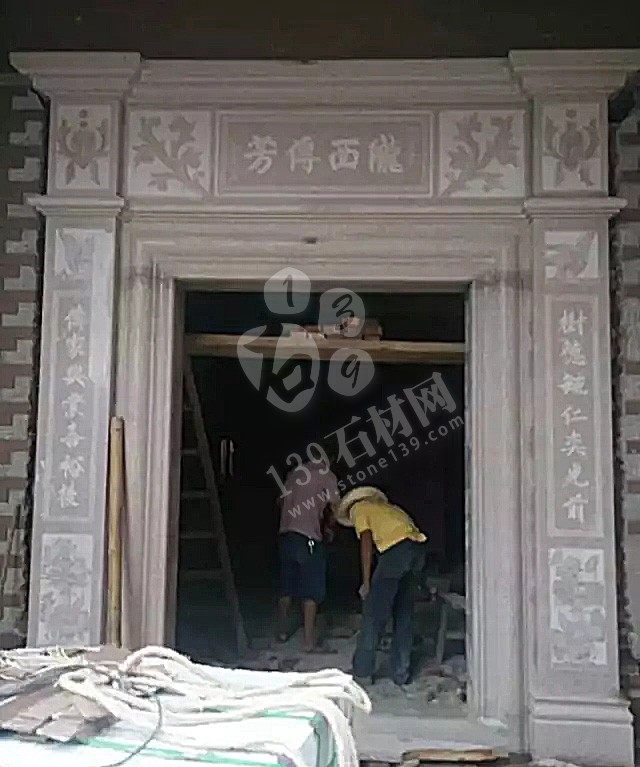 福建閩南地區(qū)鄉(xiāng)村自建房大門石材案例欣賞