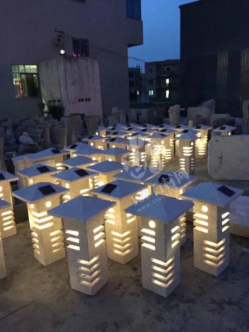 夜晚會發光的石雕產品