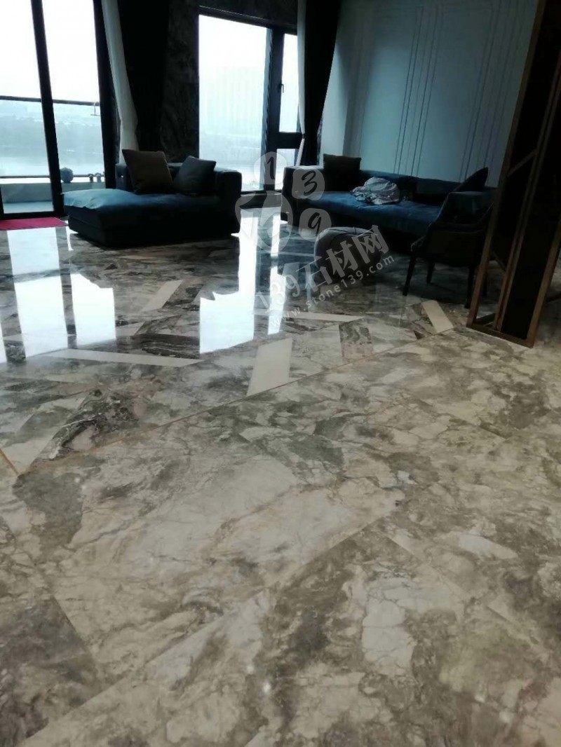 魚肚灰大理石及別墅案例欣賞