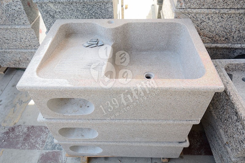 福建漳州洗衣池工廠樂晨石材批發花崗巖一體洗衣池