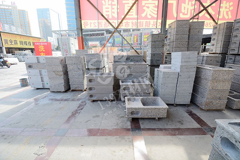 福建漳州洗衣池工廠樂晨石材批發花崗巖一體洗衣池