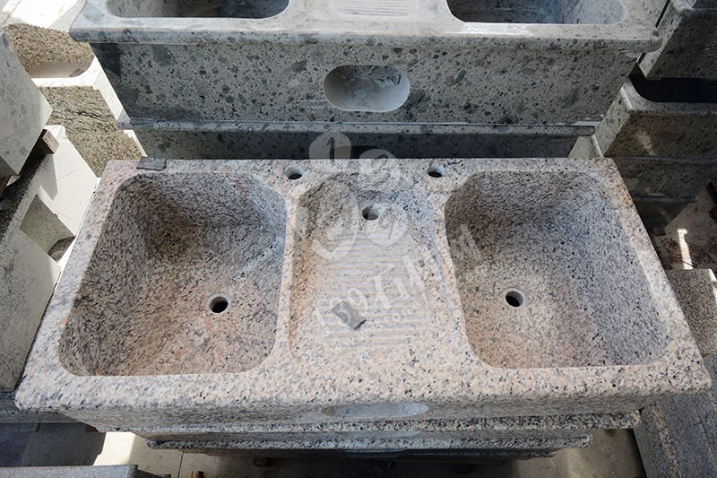 福建漳州洗衣池工廠樂晨石材批發花崗巖一體洗衣池