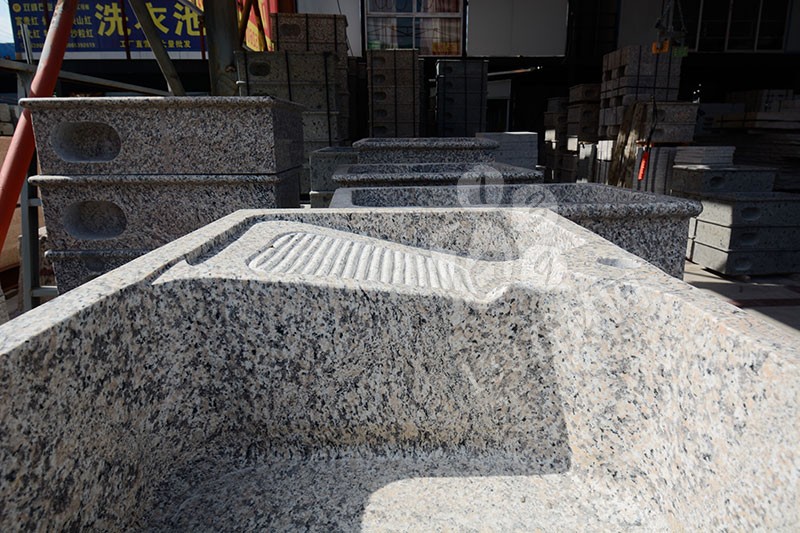 福建漳州洗衣池工廠樂晨石材批發花崗巖一體洗衣池