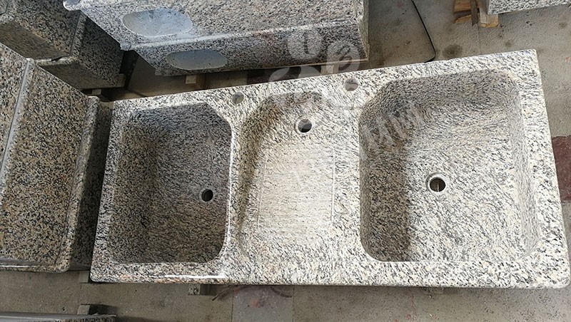 福建漳州洗衣池工廠樂晨石材批發花崗巖一體洗衣池