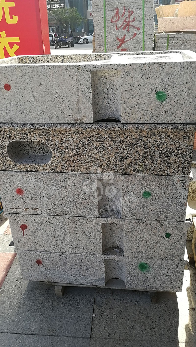 福建漳州洗衣池工廠樂晨石材批發花崗巖一體洗衣池