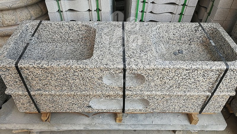 福建漳州洗衣池工廠樂晨石材批發花崗巖一體洗衣池