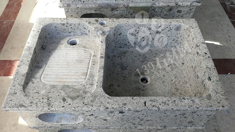 福建漳州洗衣池工廠樂晨石材批發花崗巖一體洗衣池