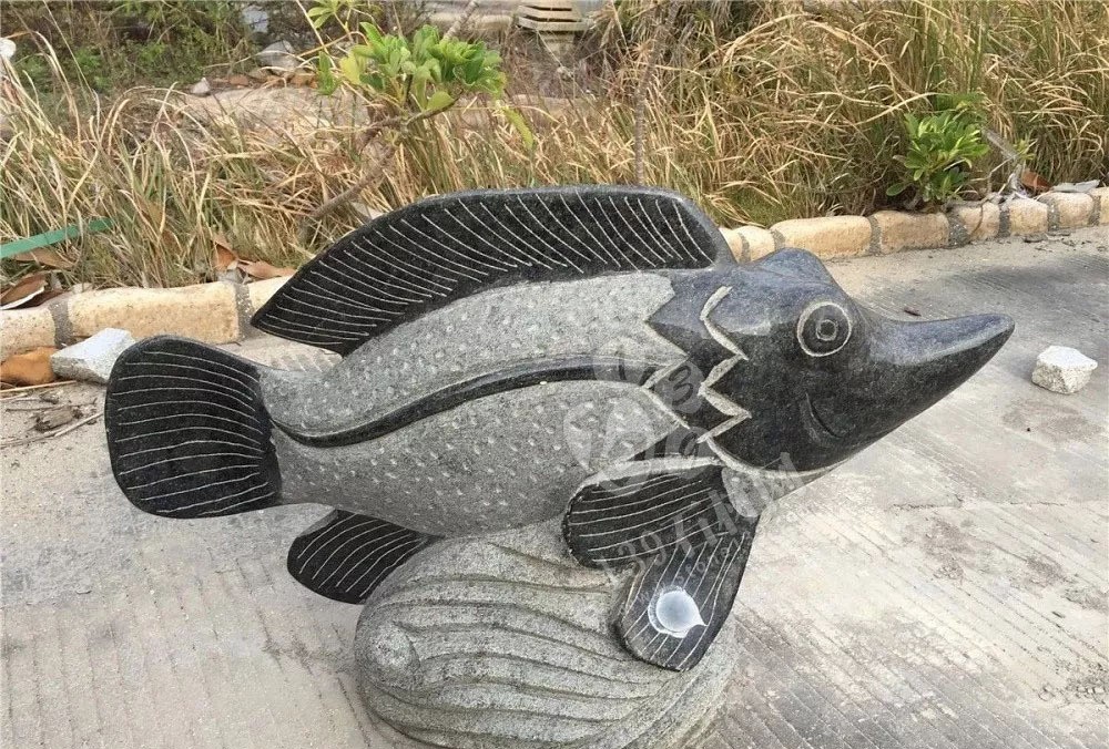 漁業石雕主題海洋生物館 寓意生動形象 栩栩如生