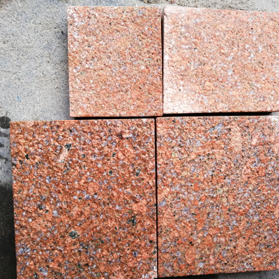 光澤紅代代紅荔枝面石材廠家直銷