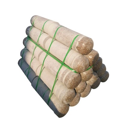 黃色石材擋車柱 江西擋車石批發