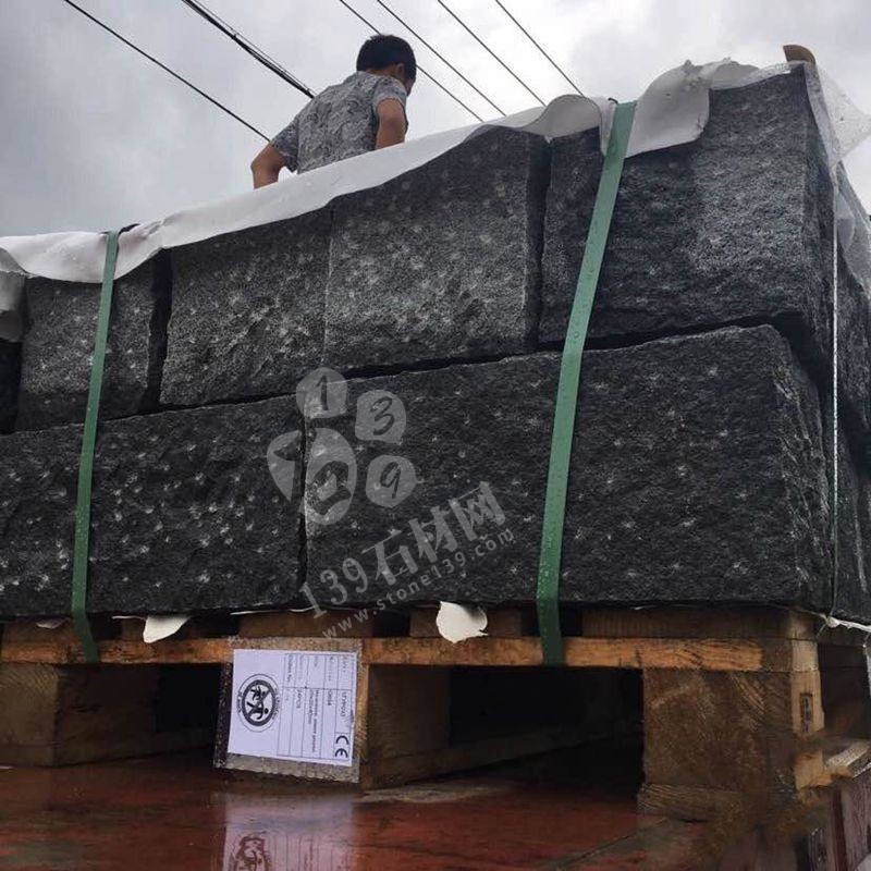 【鴻福興石業】新老礦G654#芝麻黑大量荒料成品供應