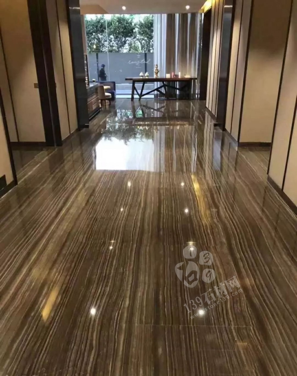 高端進口咖啡色木紋大理石-帶您認識奧巴馬木紋