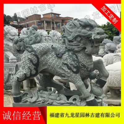 青石石材麒麟 石材麒麟加工 質量好