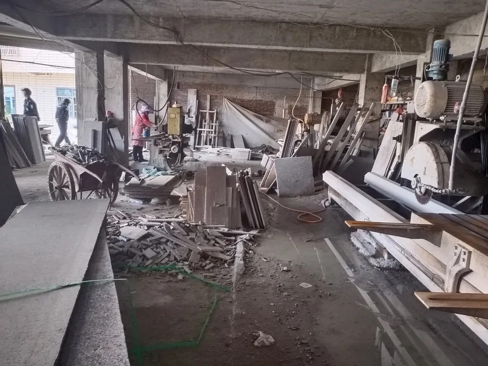 泉州界山鎮對石材（石雕）加工行業進行整治