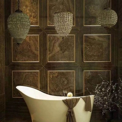 奧巴馬木紋浴室墻面內裝 奢華