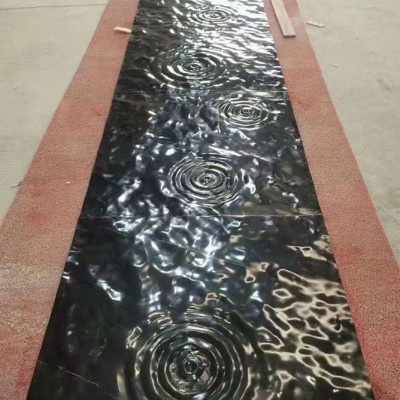 廣西黑藝術石 水滴博文效果 液態水