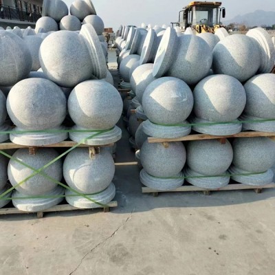 河南花崗巖擋車球 擋車柱批發