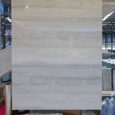 藍木紋大理石玄關 背景電視墻裝飾應用